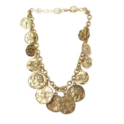 Chanel CC Medallions Necklace Gold 3 of 5