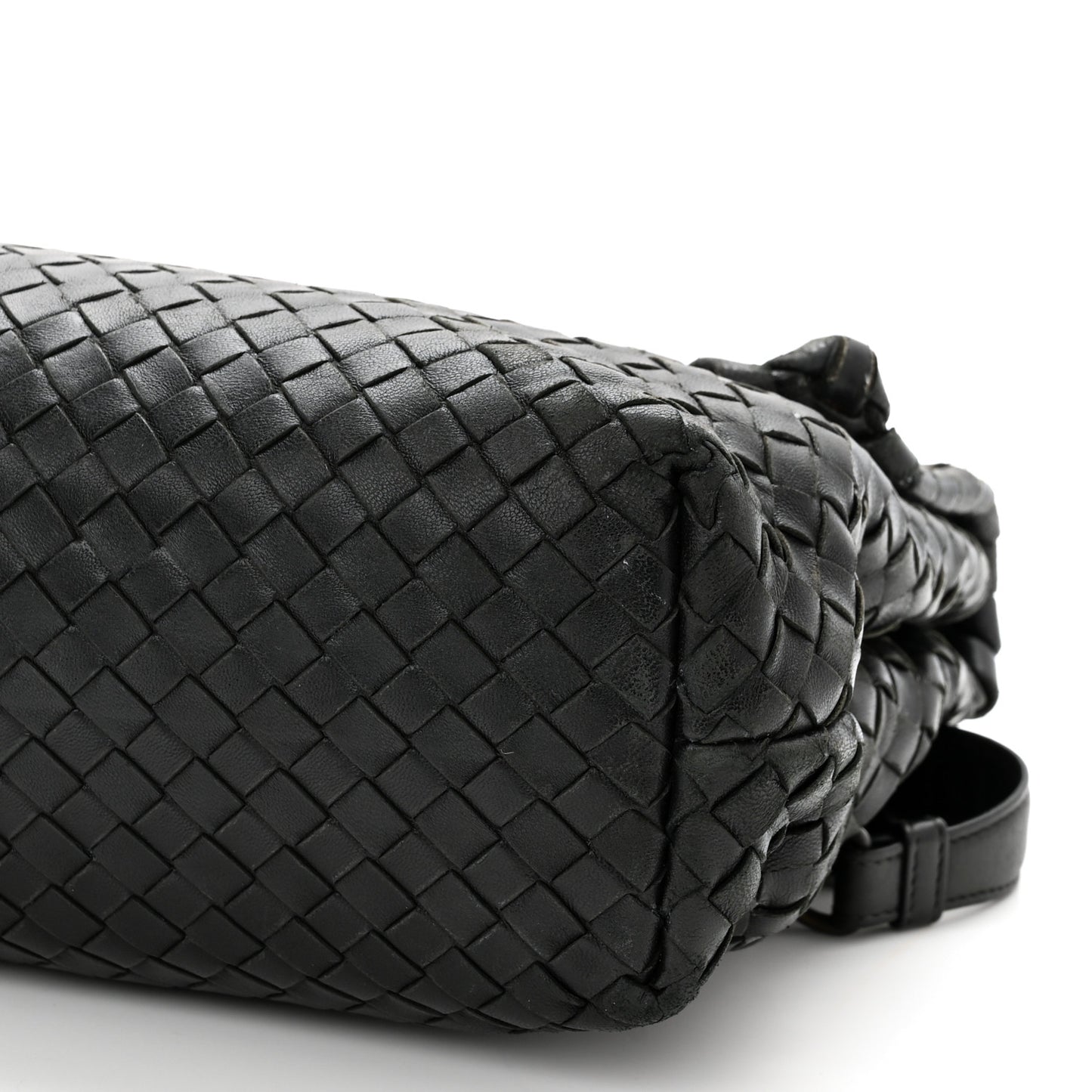 Nappa Intrecciato Medium Olimpia Shoulder Bag Black