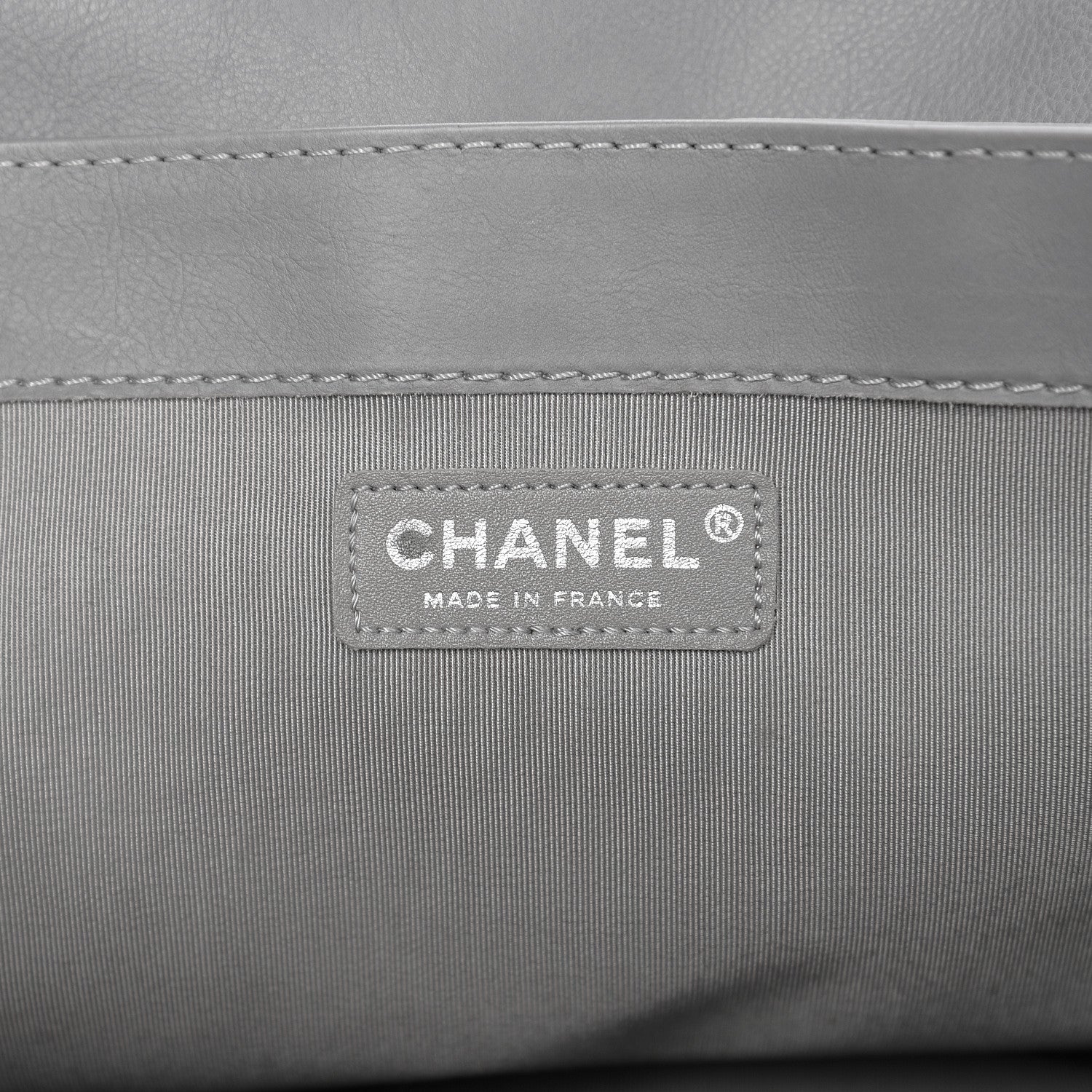 Chanel Calfskin Large Boy Reverso Flap Grey 5 of 9