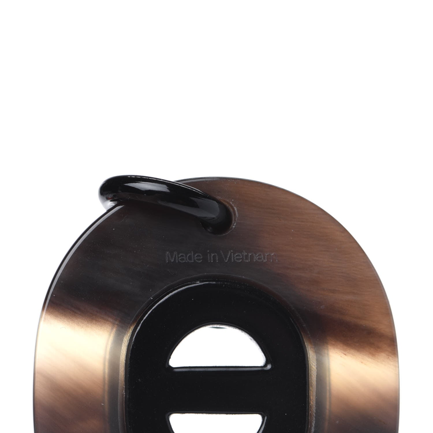 Hermes Buffalo Horn Fidelio Virage Earrings 3 of 6