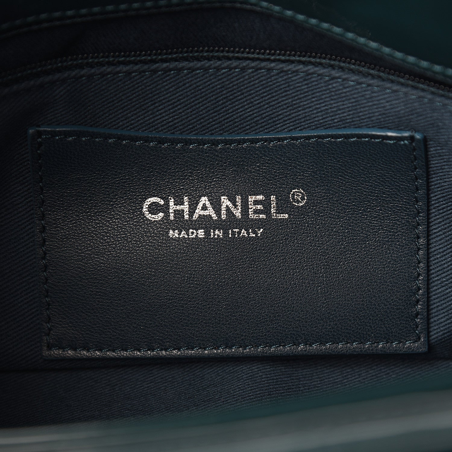 Chanel Patent Quilted Medium Just Mademoiselle Bowling Bag Turquoise 5 of 10
