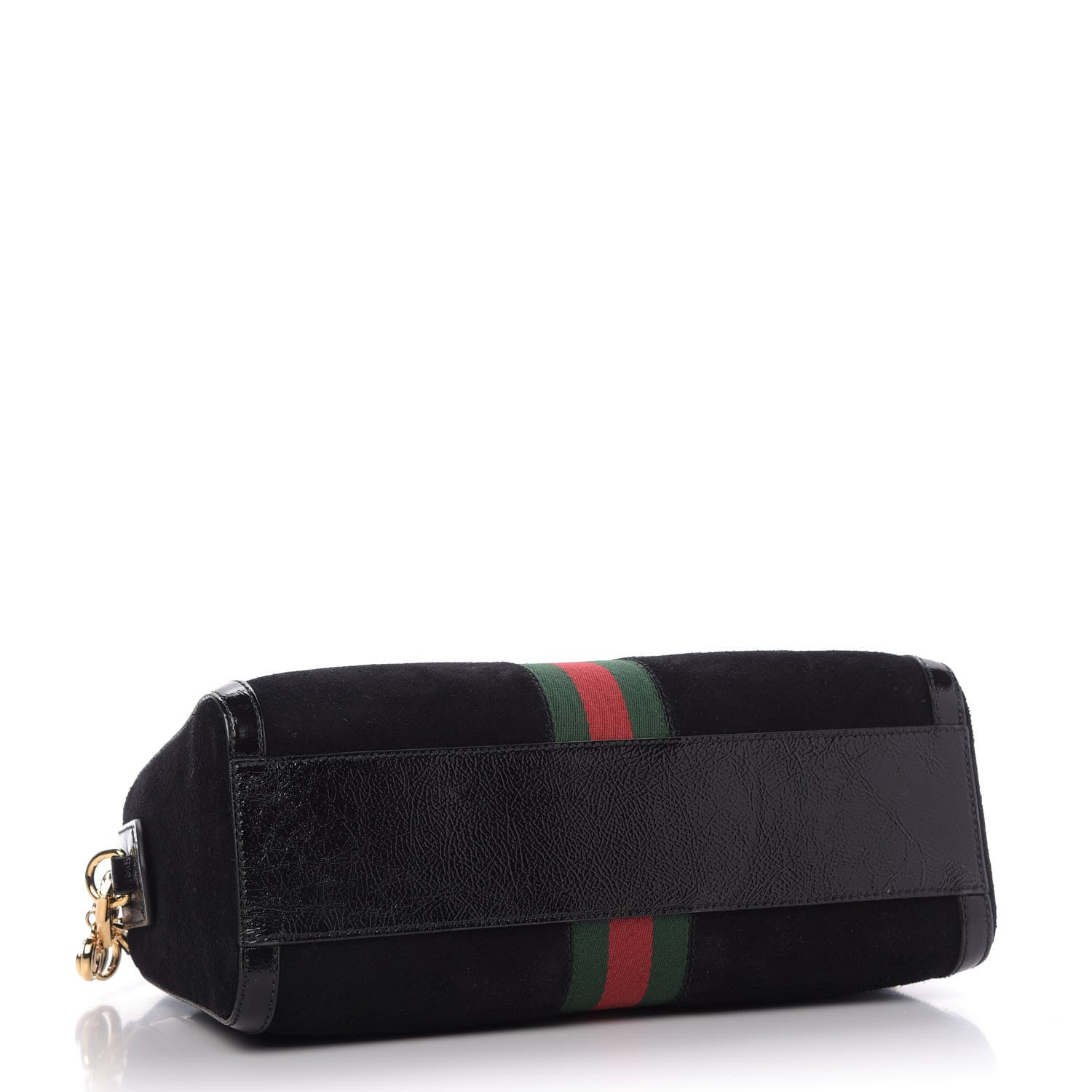 Gucci Suede Patent GG Web Medium Ophidia Boston Black 5 of 10