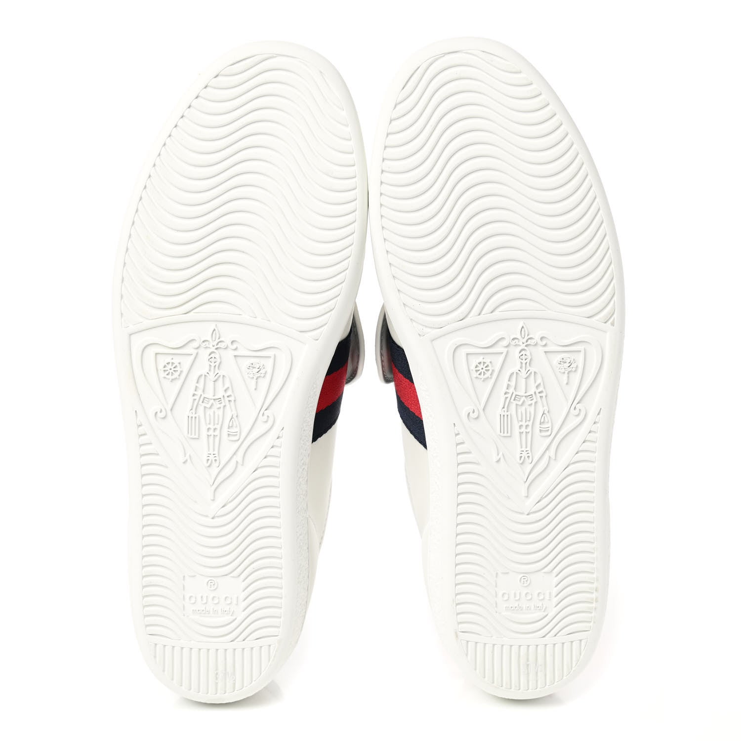 Gucci Calfskin Ayers Blind For Love Embroidered Womens Ace Sneakers 37.5 White 5 of 10