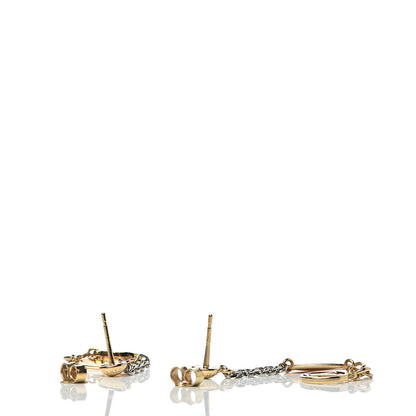 Louis Vuitton Logomania Earrings Gold 3 of 6