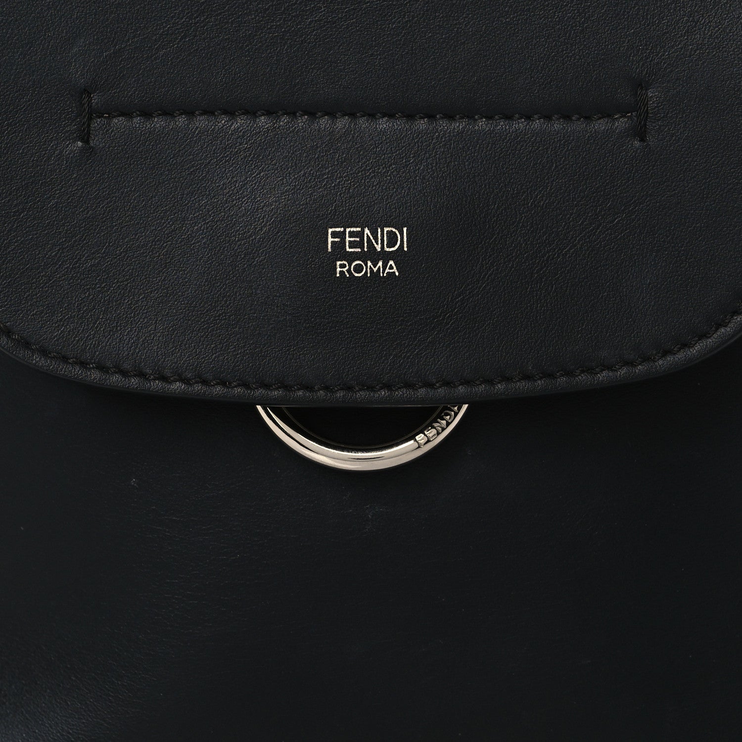 Fendi Vitello Century Opaco Mini Back to School Backpack Black 8 of 10