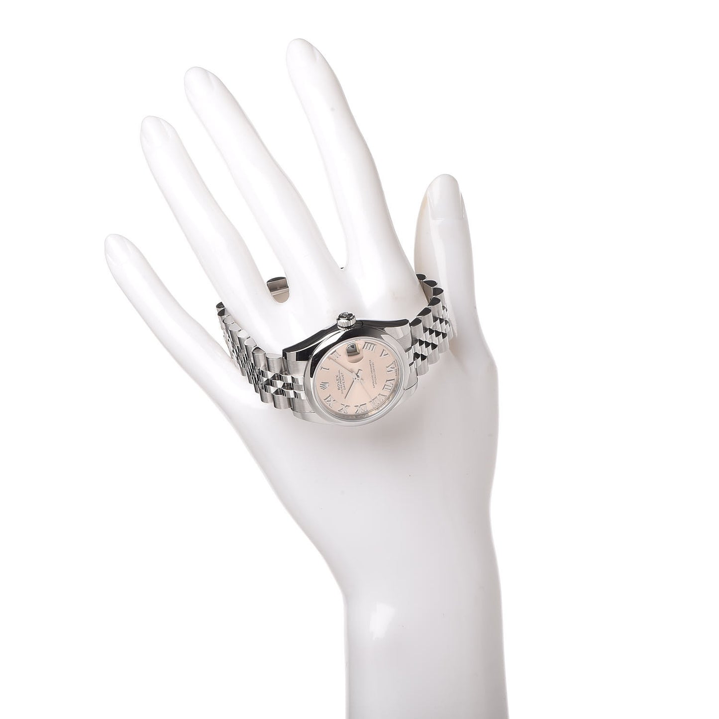 Stainless Steel 31mm Oyster Perpetual Datejust Watch Pink Roman 178240