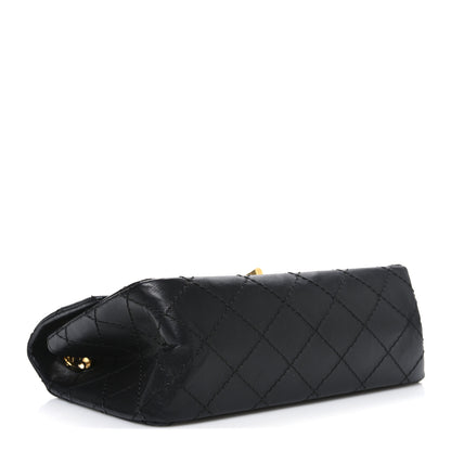 Chanel Aged Calfskin Quilted 2.55 Reissue Mini Flap Black 4 of 12