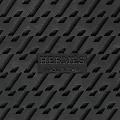 Hermes Calfskin Womens Chypre Sandals 38 Black 6 of 9