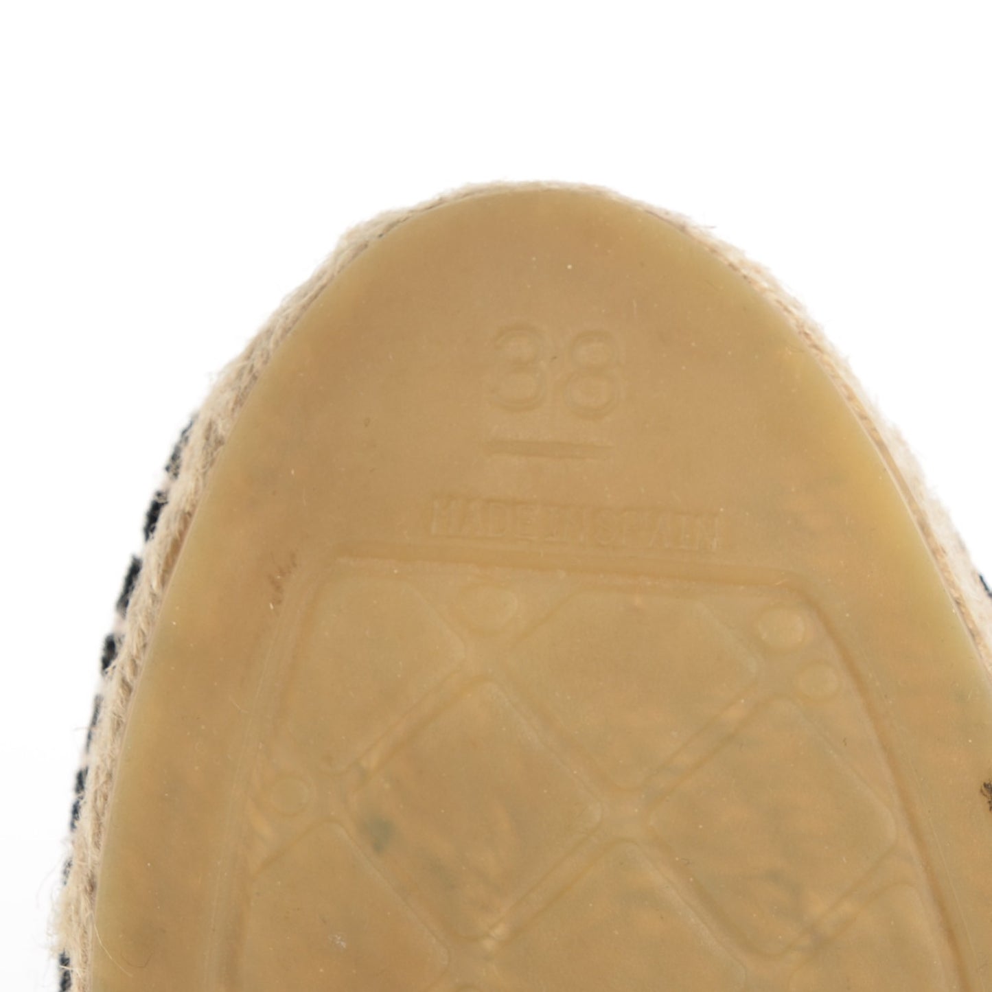 Velvet CC Espadrilles 38 Navy Black