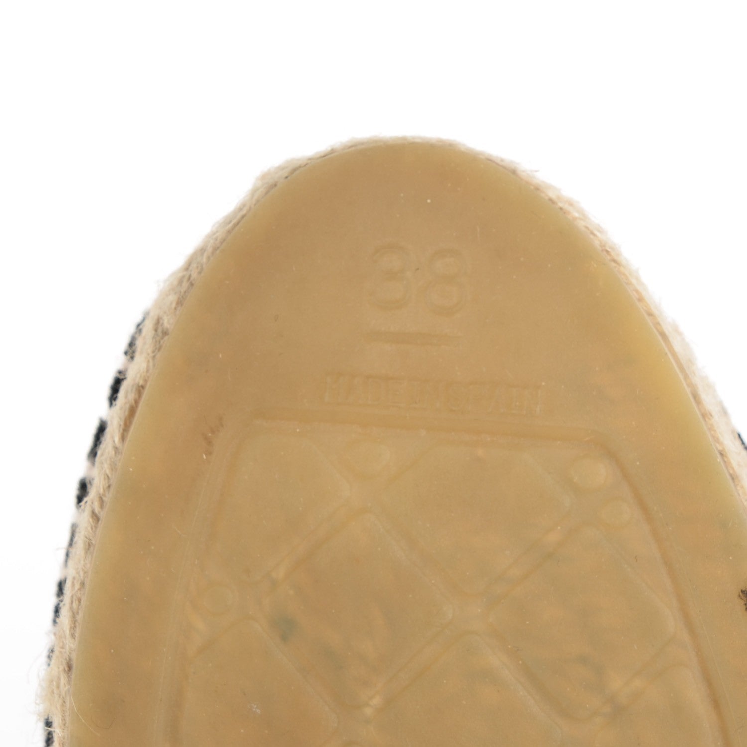 Chanel Velvet CC Espadrilles 38 Navy Black 7 of 9