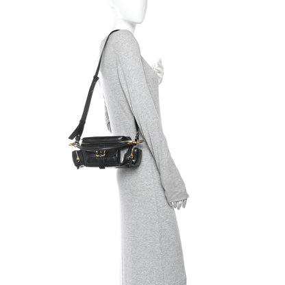 Chloe Shiny Buffalo Small Double Carry Camera Bag Black 2 of 10