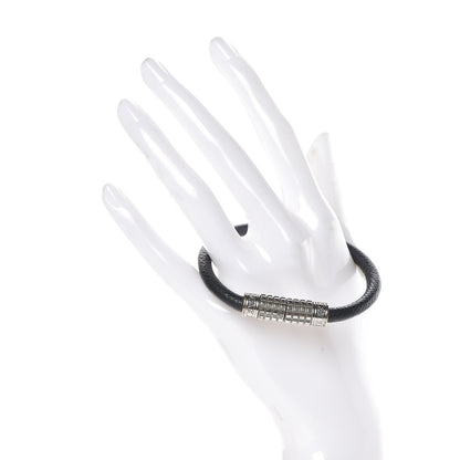 Louis Vuitton Taiga Digit Bracelet 17 Black 2 of 6