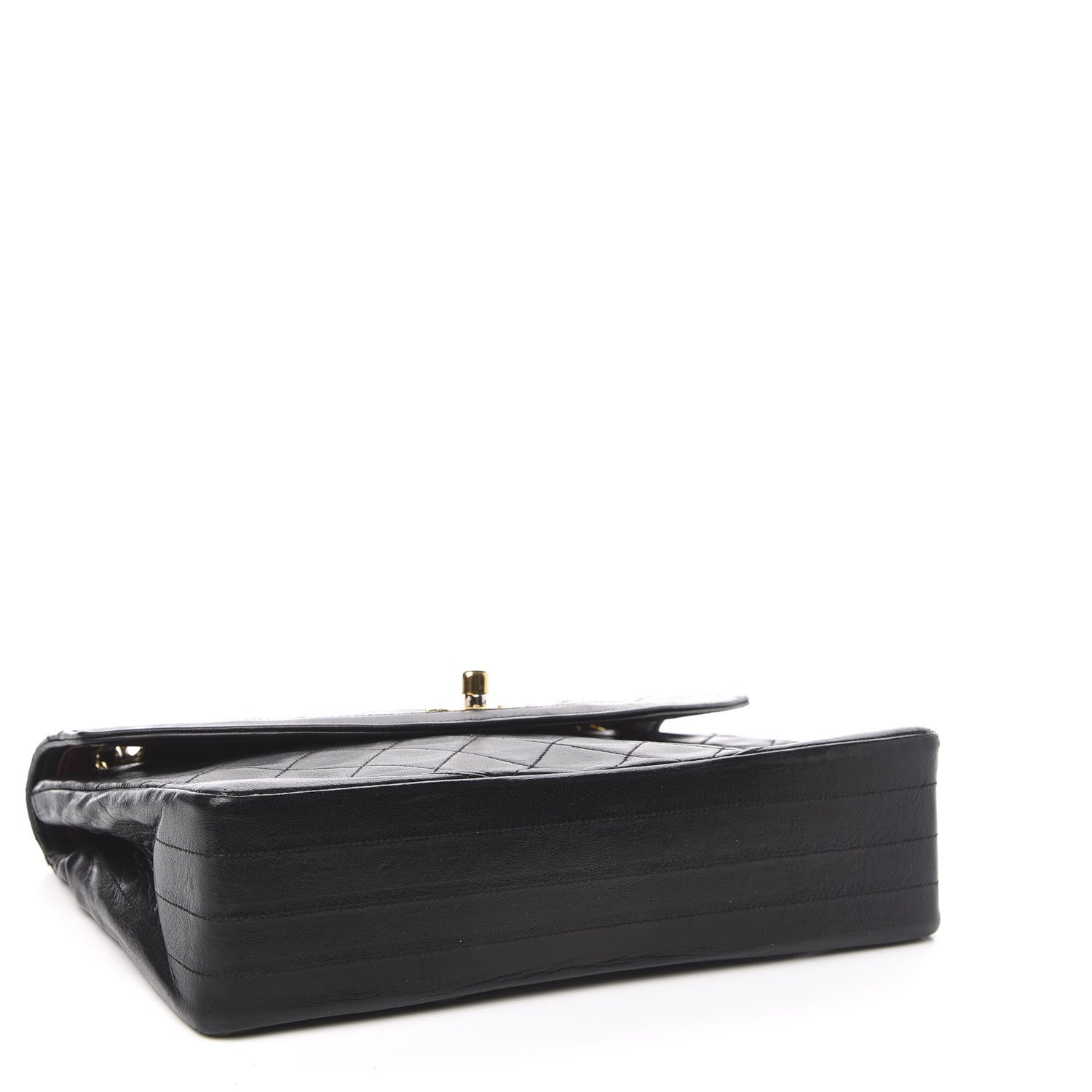 Chanel Lambskin Quilted Medium Single Flap Black 4 of 10