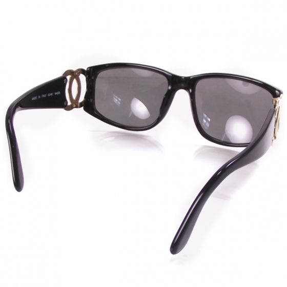 CC Logo Sunglasses 02461 Gold/Black