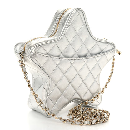 Chanel Metallic Lambskin Walk Of Fame Bag Silver 3 of 10