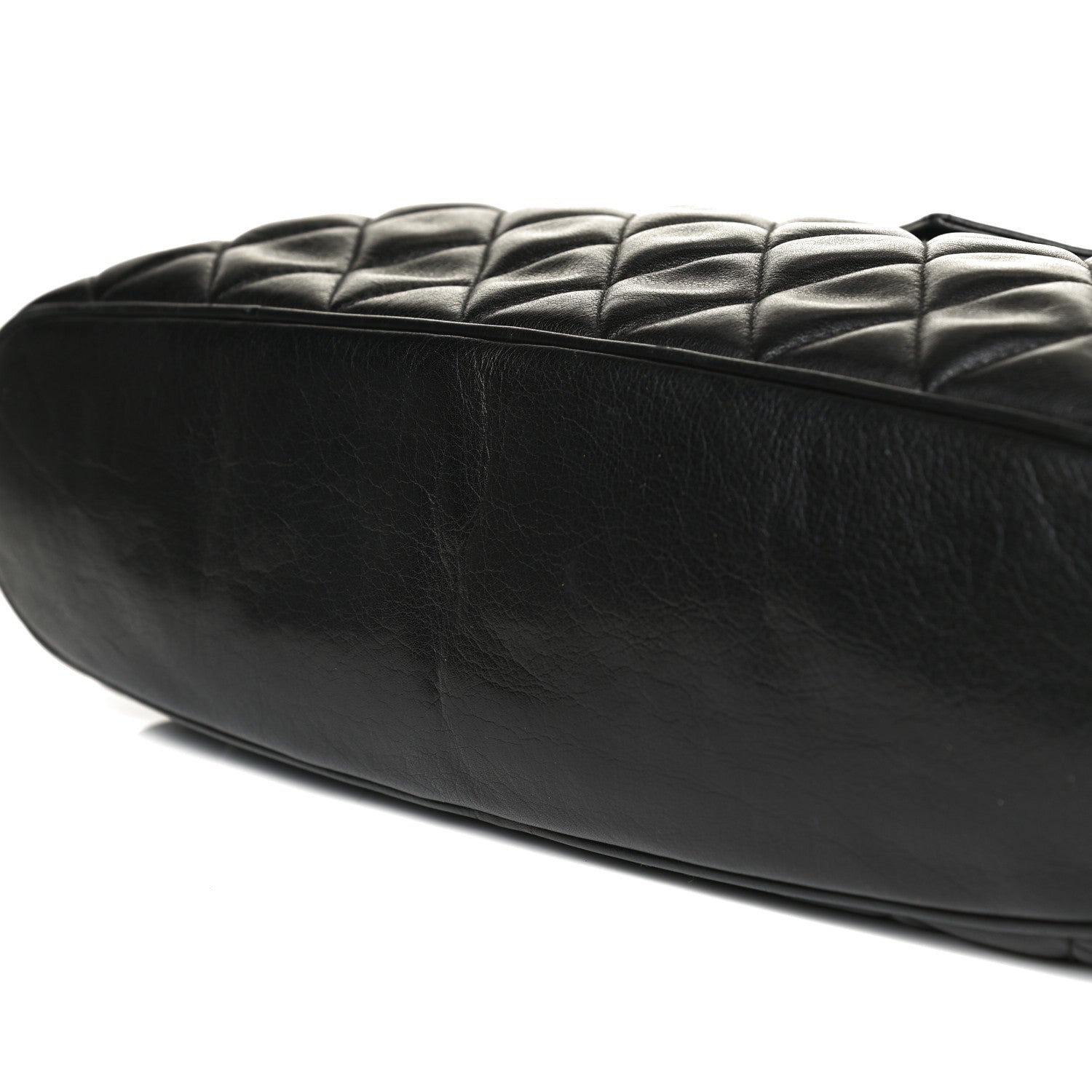 Chanel Lambskin Quilted Shopping Tote Black 10 of 18