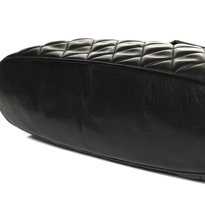 Chanel Lambskin Quilted Shopping Tote Black 10 of 18