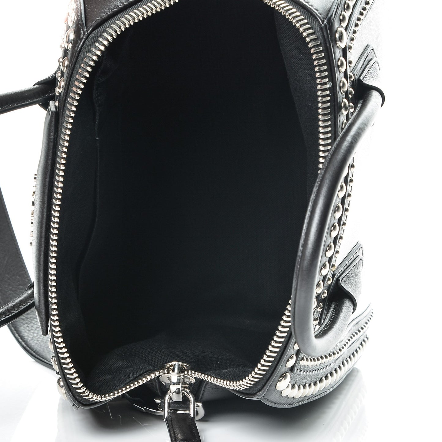 Calfskin Medium Studded Bi-Color Antigona Black White