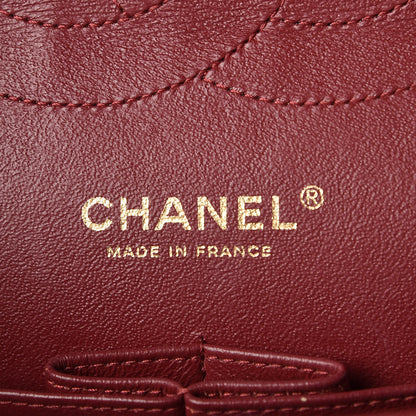 Chanel Lambskin Quilted Jumbo Double Flap Burgundy 9 of 10