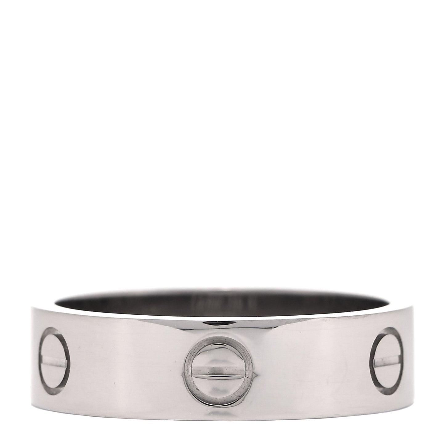 18K White Gold 6mm LOVE Ring 62 10