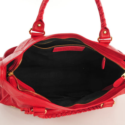 Balenciaga Agneau Giant 12 Gold Hardware City Rouge Lipstick 11 of 12