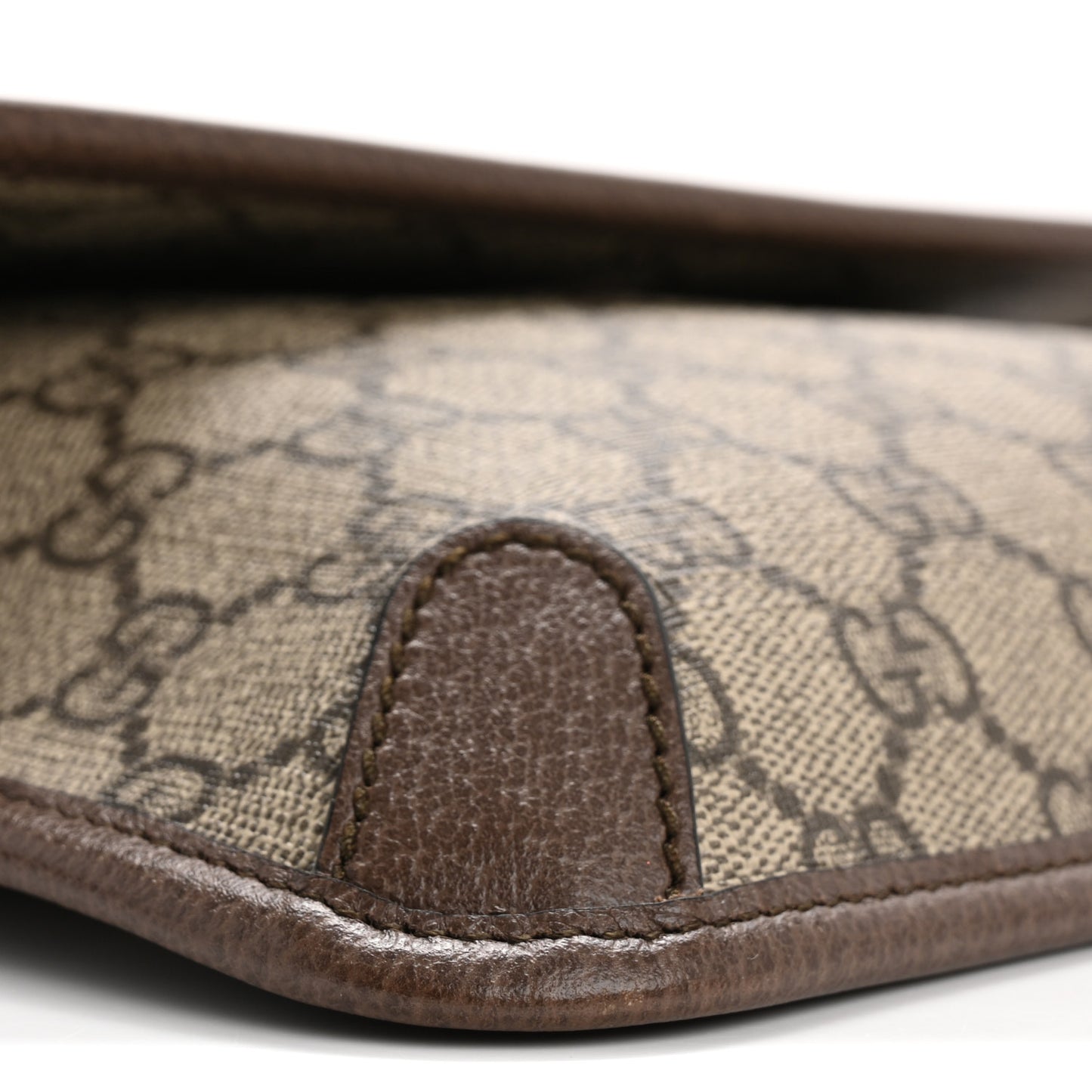 GG Supreme Monogram Neo Vintage Web Belt Bag Brown