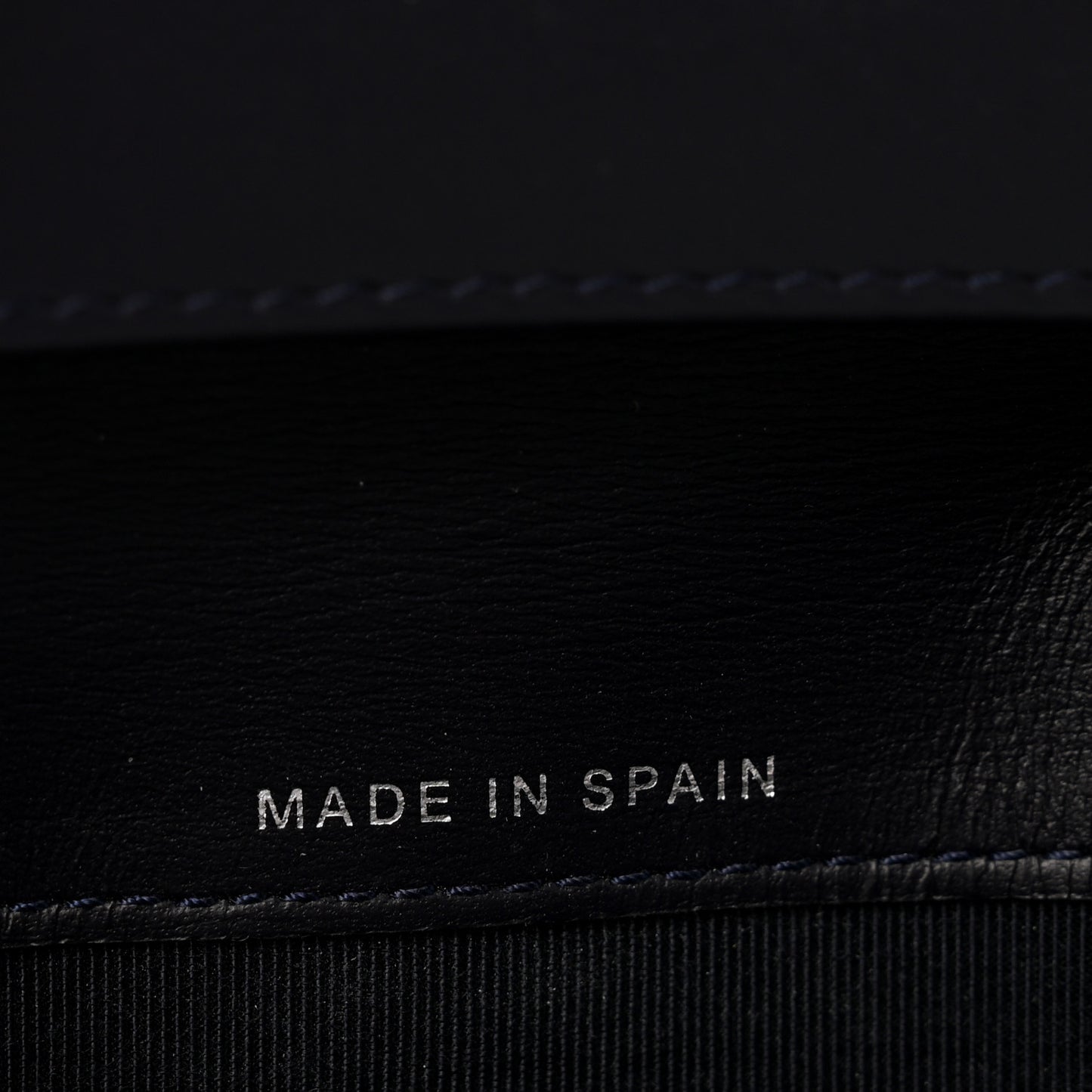 Caviar Quilted Yen Wallet Dark Blue
