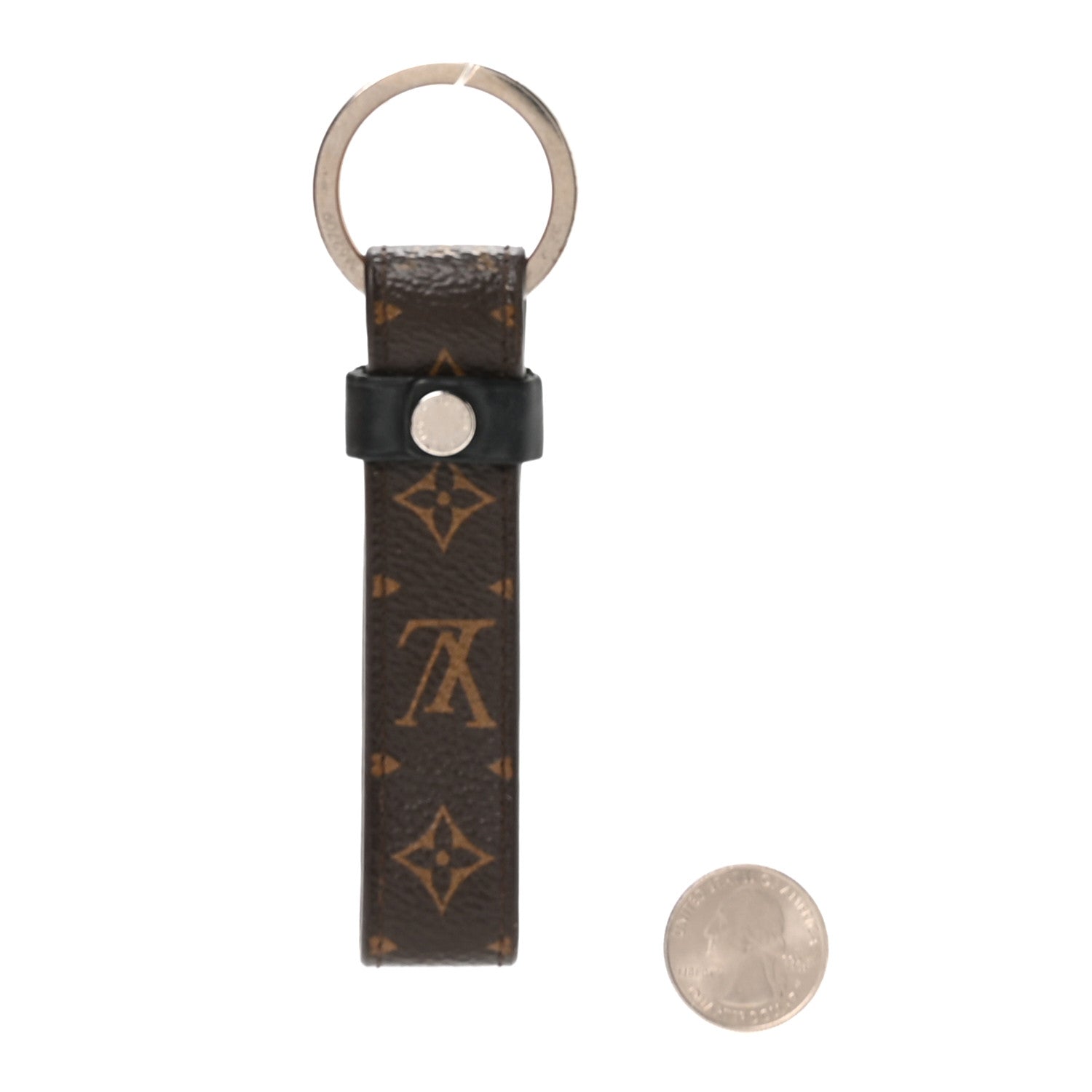 Louis Vuitton Monogram LV Dragonne Bag Charm Key Holder 2 of 4