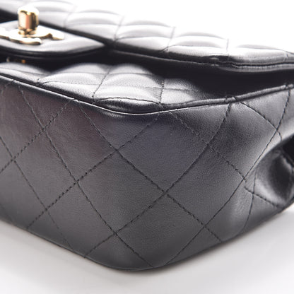 Chanel Lambskin Quilted Valentine Charms Mini Rectangular Flap Black 6 of 9