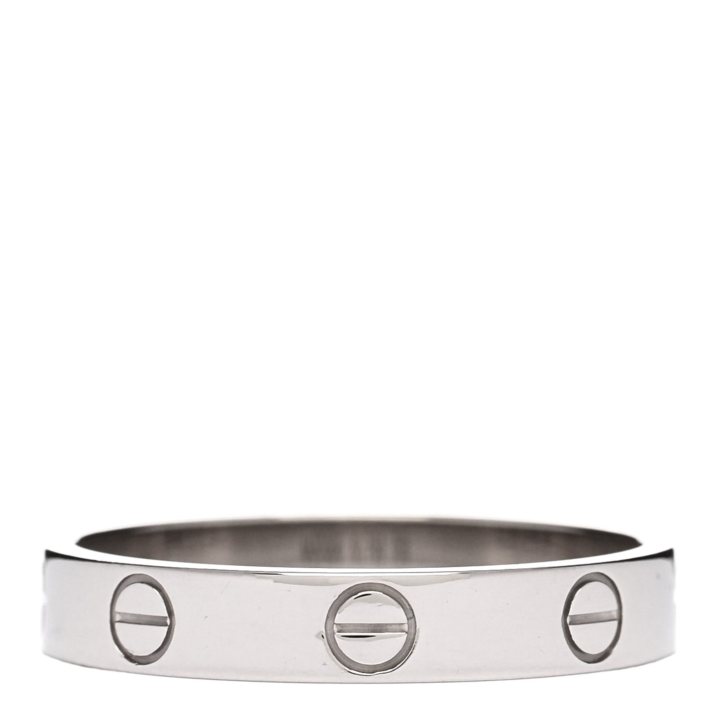 18K White Gold 3.5mm LOVE Wedding Band Ring 57 8