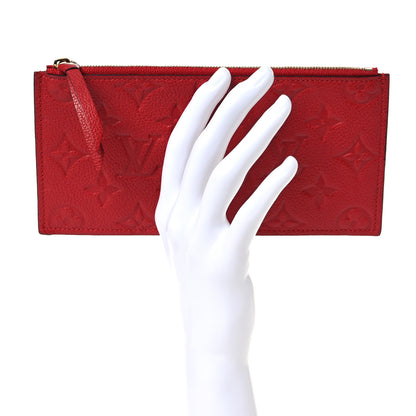 Louis Vuitton Empreinte Felicie Chain Wallet Zippered Insert Scarlet 2 of 8