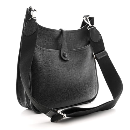 Hermes Taurillon Clemence Evelyne III PM Black 3 of 10