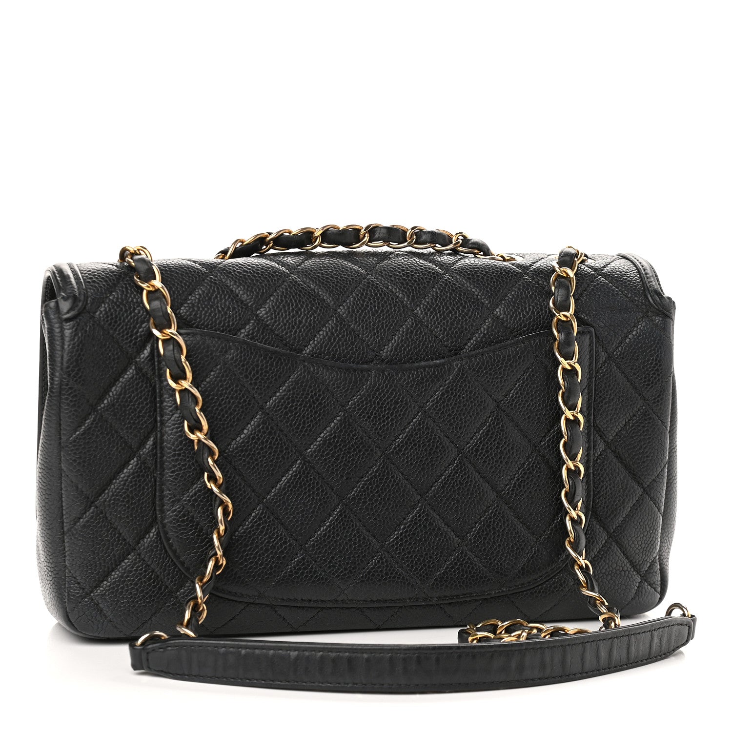 Chanel Caviar Quilted Medium CC Filigree Flap Black 3 of 10