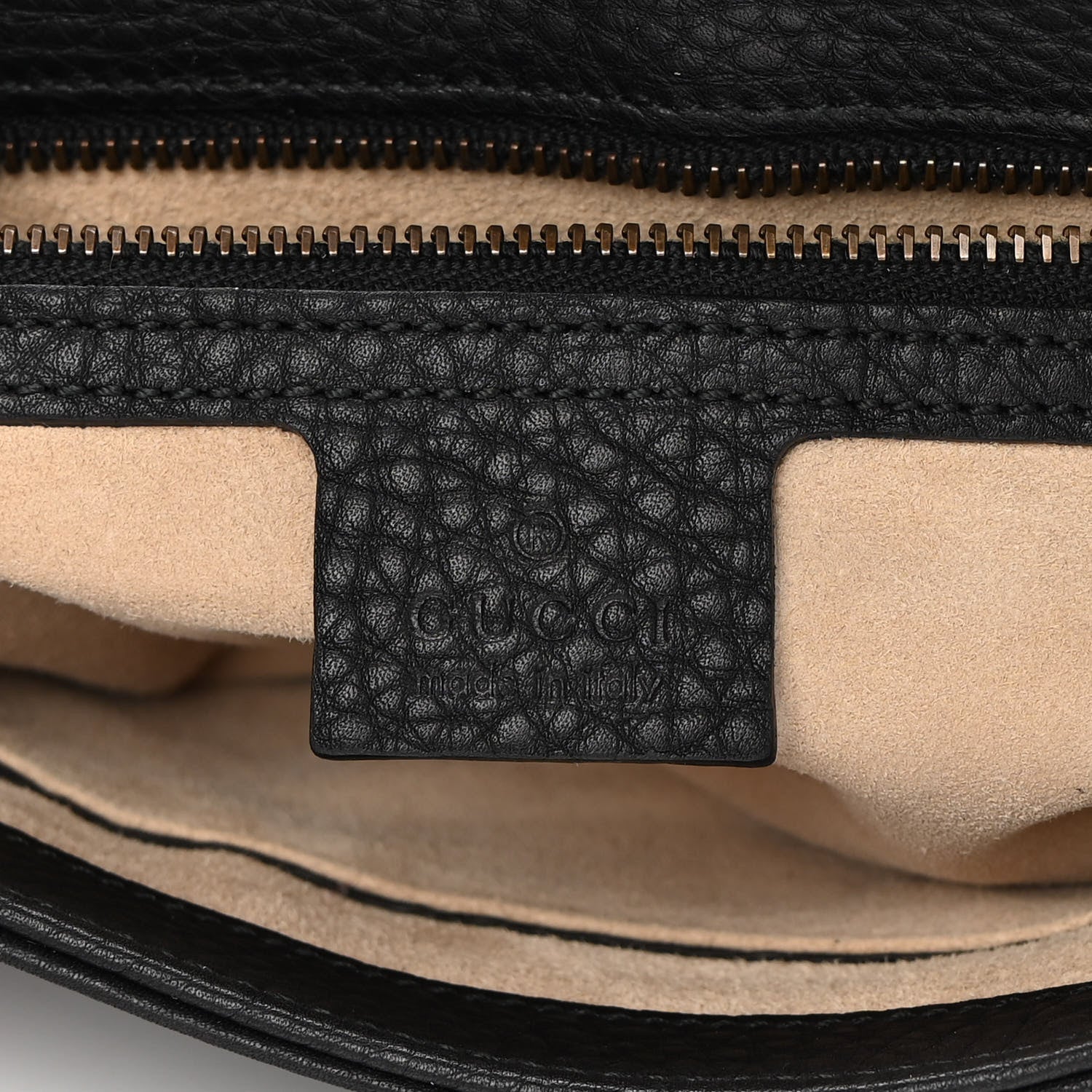 Gucci Calfskin Medium 1973 Chain Shoulder Bag Black 6 of 11