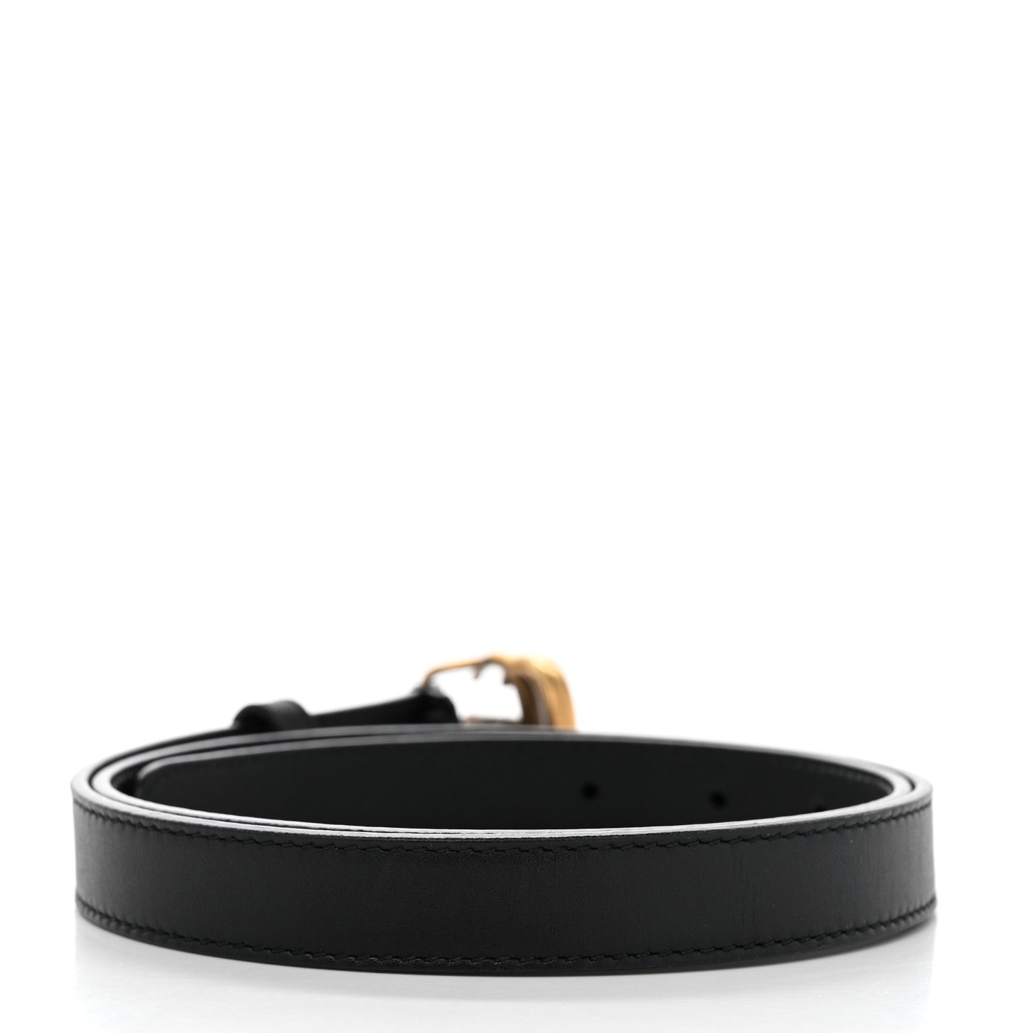 Gucci Calfskin Double G 20mm Belt 80 32 Black 2 of 5
