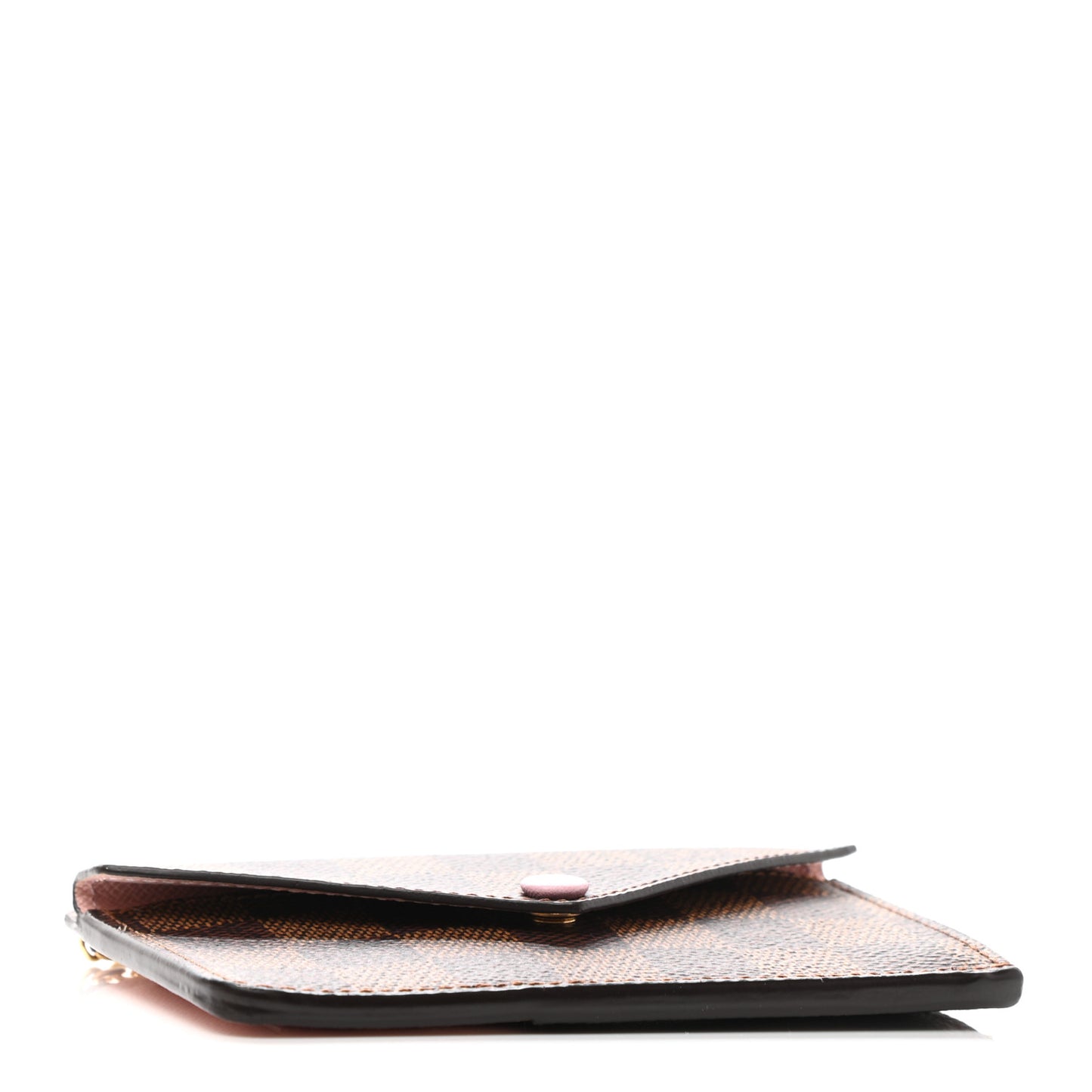 Damier Ebene Recto Verso Card Holder Rose Ballerine