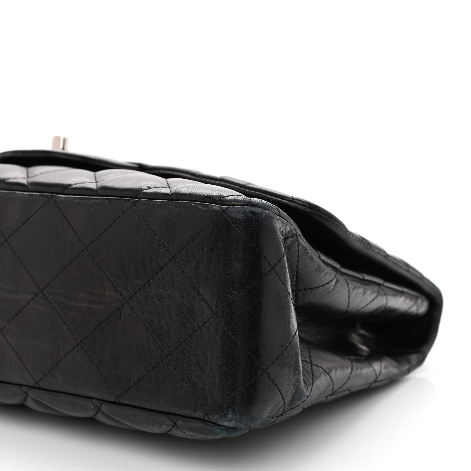 Chanel Lambskin Quilted Jumbo Single Flap Black 9 of 9