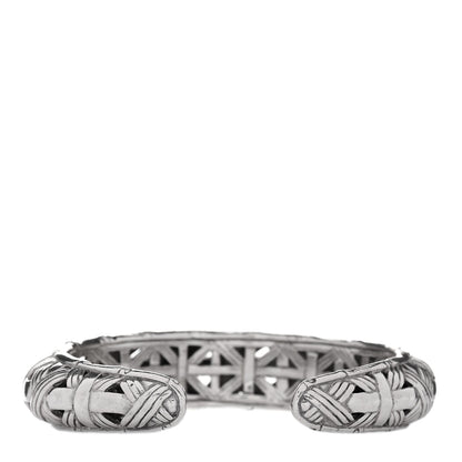 John Hardy Sterling Silver Bamboo Basketweave Hinged Cuff Bracelet 2 of 4
