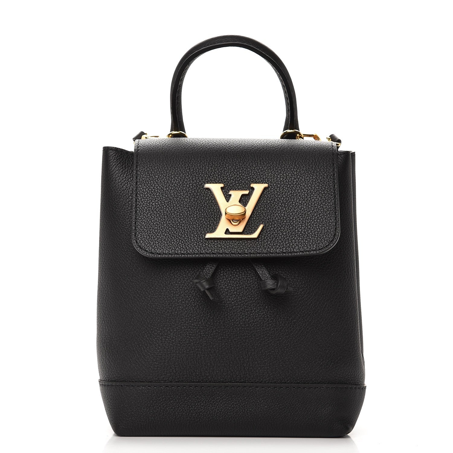 Louis Vuitton Calfskin Lockme Mini Backpack Black 1 of 7