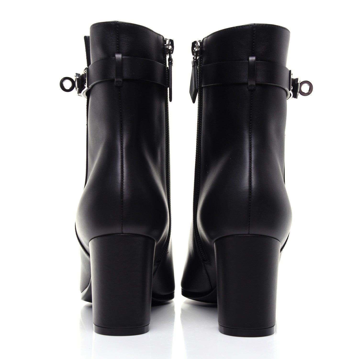 Hermes Calfskin Saint Germain Ankle Boots 37 Black 5 of 13