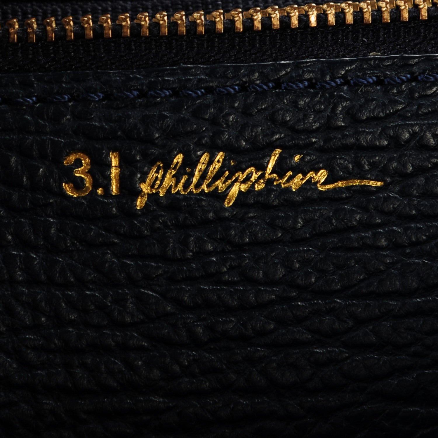 3.1 Phillip Lim 3.1 Textured Calfskin Mini Pashli Satchel Ink 6 of 6