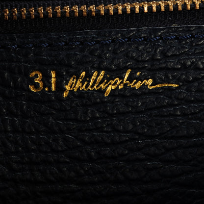 3.1 Phillip Lim 3.1 Textured Calfskin Mini Pashli Satchel Ink 6 of 6