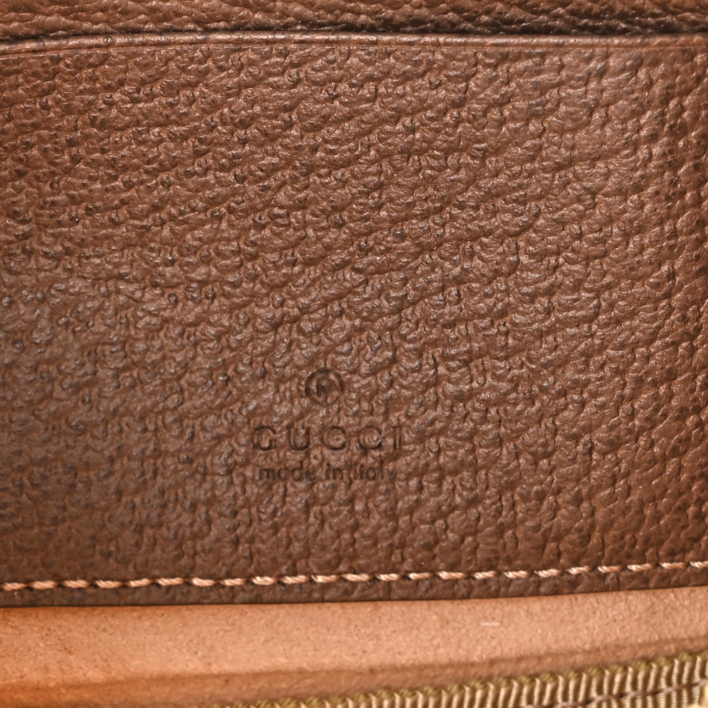 GG Supreme Monogram Ophidia Belted iPhone Case Dark Brown