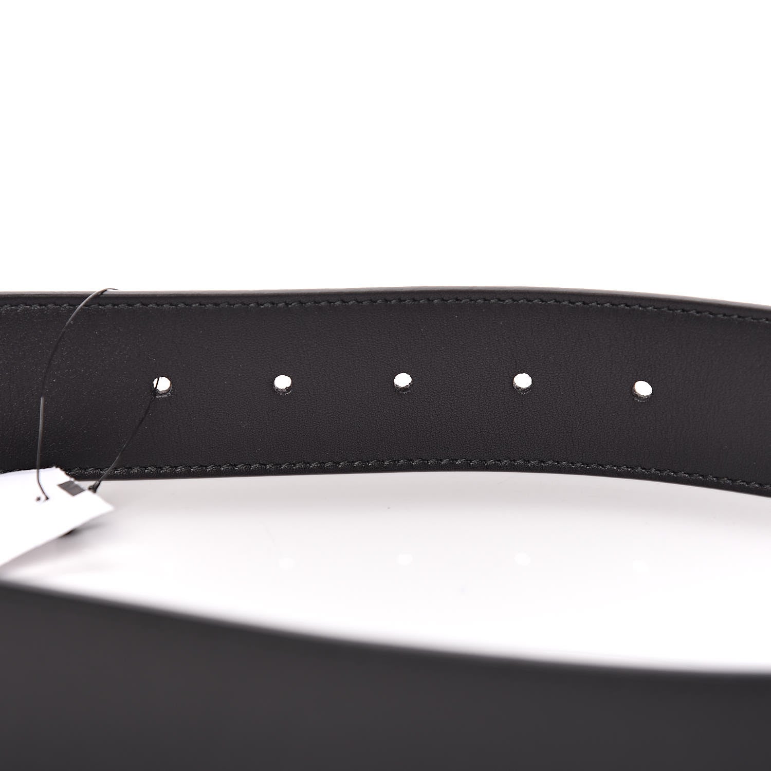 Gucci Moon Calfskin Pearl Double G 40mm Belt 95 38 Black Cream 6 of 7