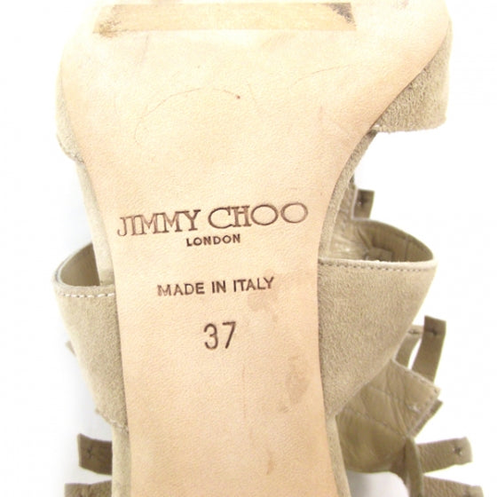 Jimmy Choo Fringe Suede Heels 37 6 of 7