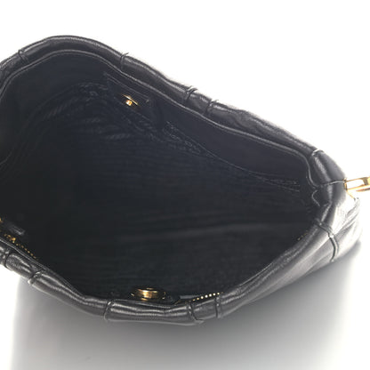 Prada Nappa Stripes Crossbody Bag Black 5 of 9