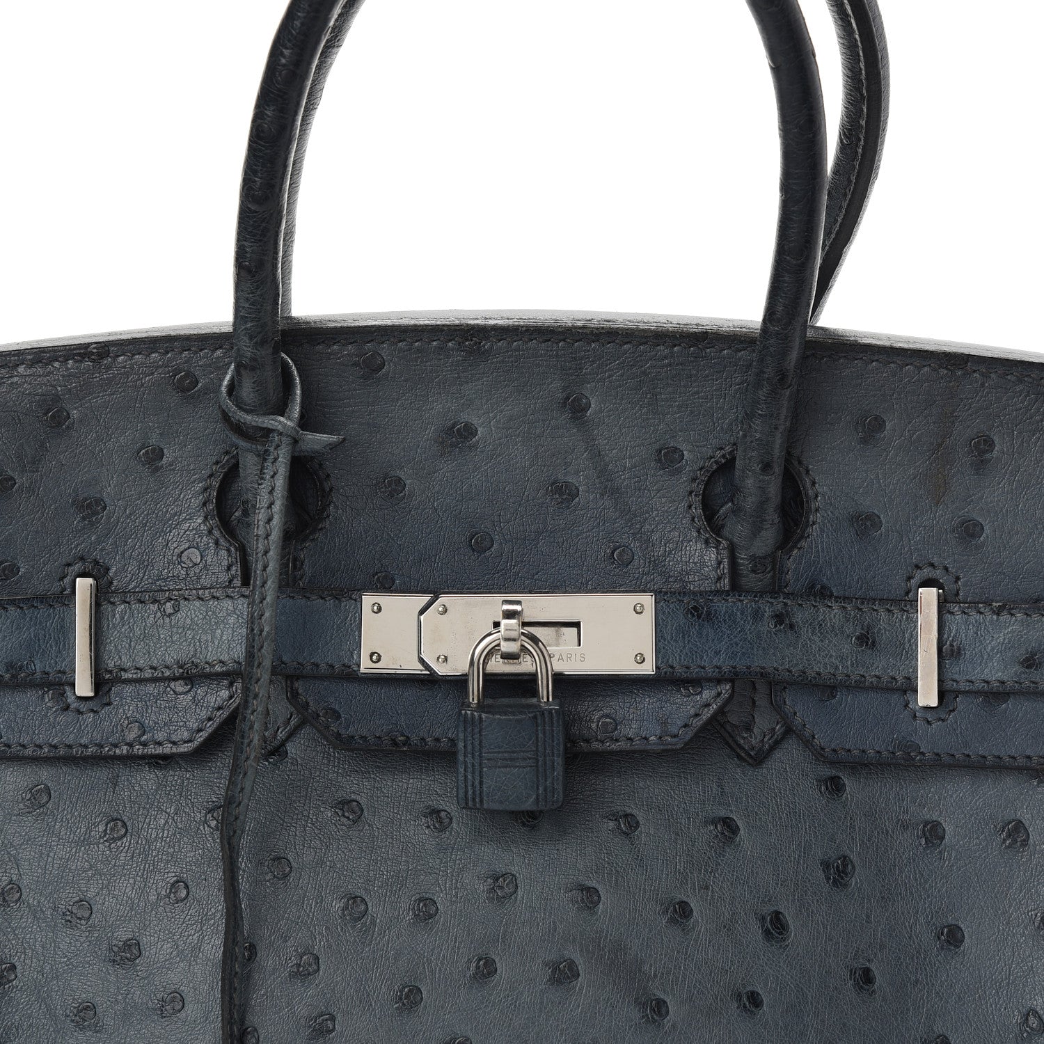 Hermes Ostrich Birkin 30 Bleu Roi 10 of 25