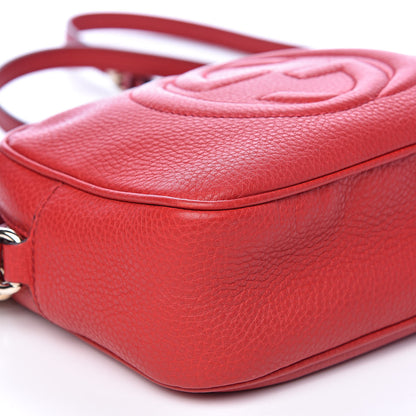 Gucci Pebbled Calfskin Small Soho Disco Bag Tabasco Red 8 of 10