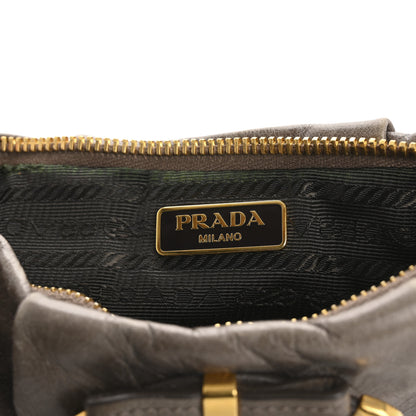 Prada Vitello Shine Mordore Wristlet Clutch Argilla 5 of 13