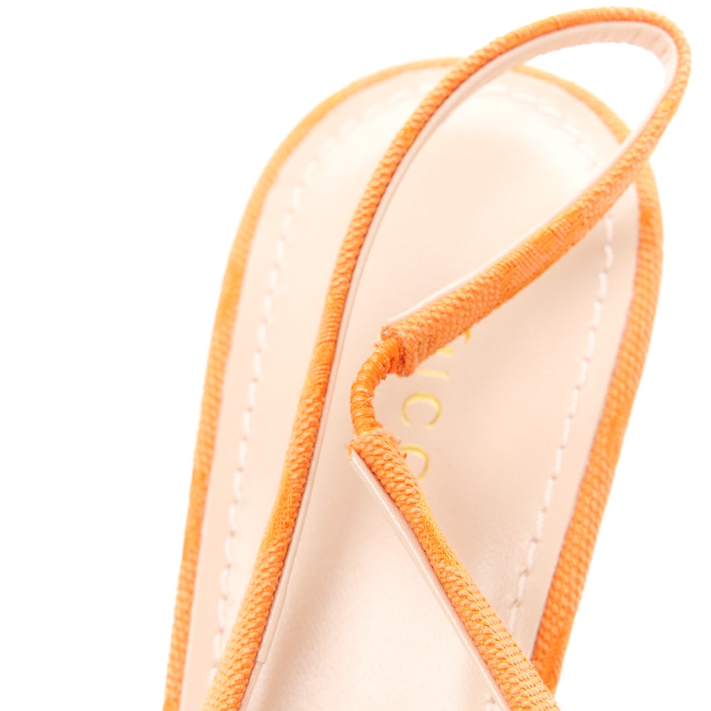 Monogram Horsebit 85mm Erin Slingback Pumps 40 Orange